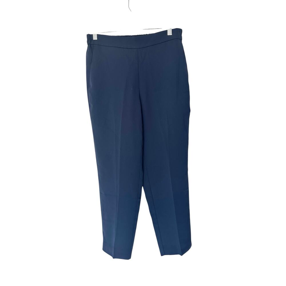 J.Crew Blue Casual Pull On Stretch Jersey Crepe Jamie‎ Cropped Pant Size 8